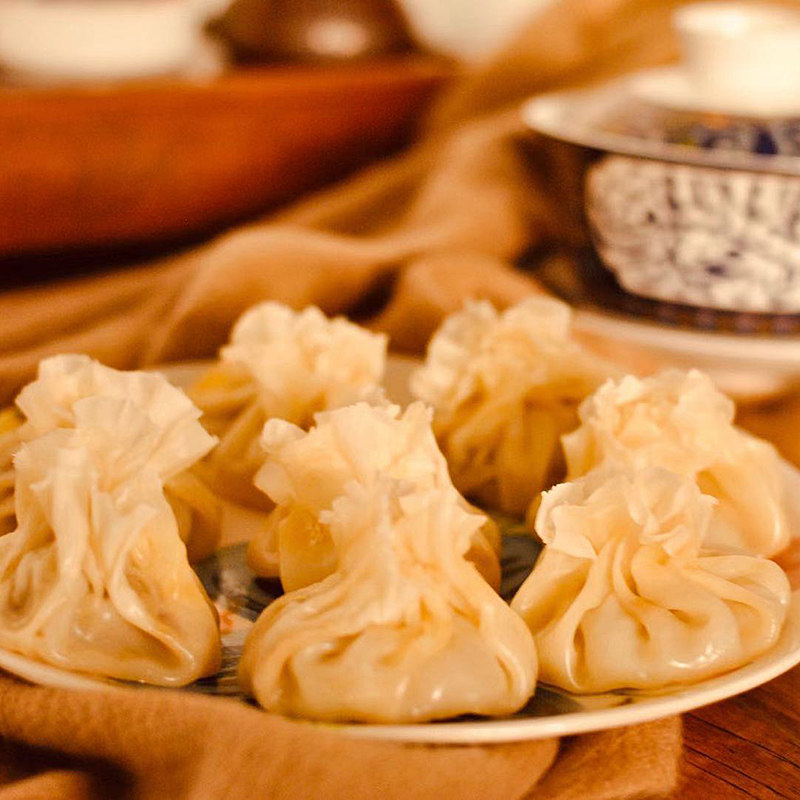 内蒙古呼市特产羊肉烧麦成品盒装8只烧卖速冻包点