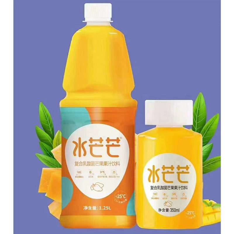 茫茫复合果汁饮料水芒芒果猕猴桃醉桃桃味桃汁350ml果味