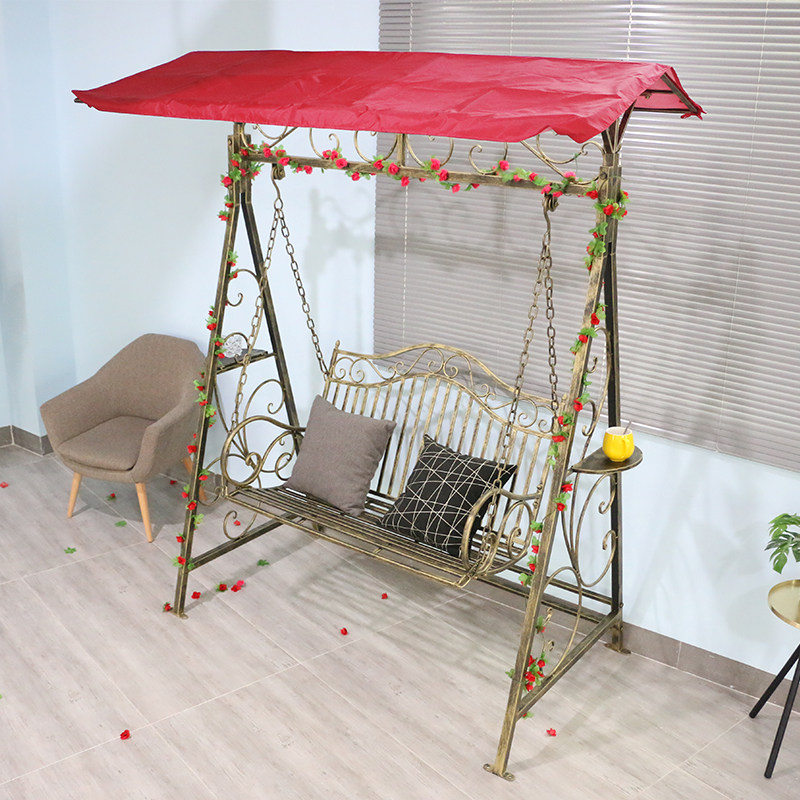 铁艺欧式阳台休闲吊床户外秋千吊椅网红室内户外秋千