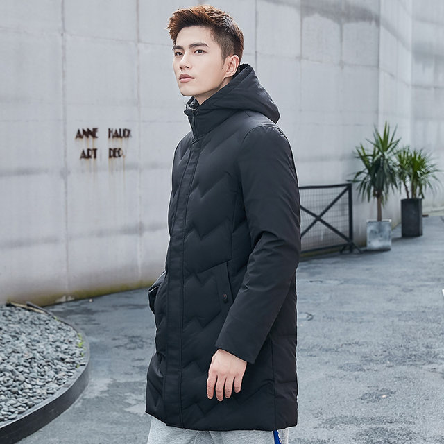 Ice Jie 2020 autumn and winter new down jacket men's long section hooded fashion classic winter jacket tide Ice Jie 2020 autumn and winter new down jacket men's long section hooded fashion classic winter jacket tide