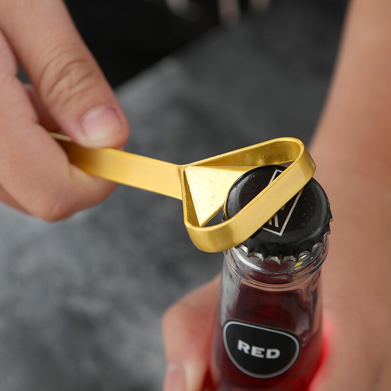 金色啤酒开瓶器创意锌合金启瓶个性起瓶器酒起子开瓶器