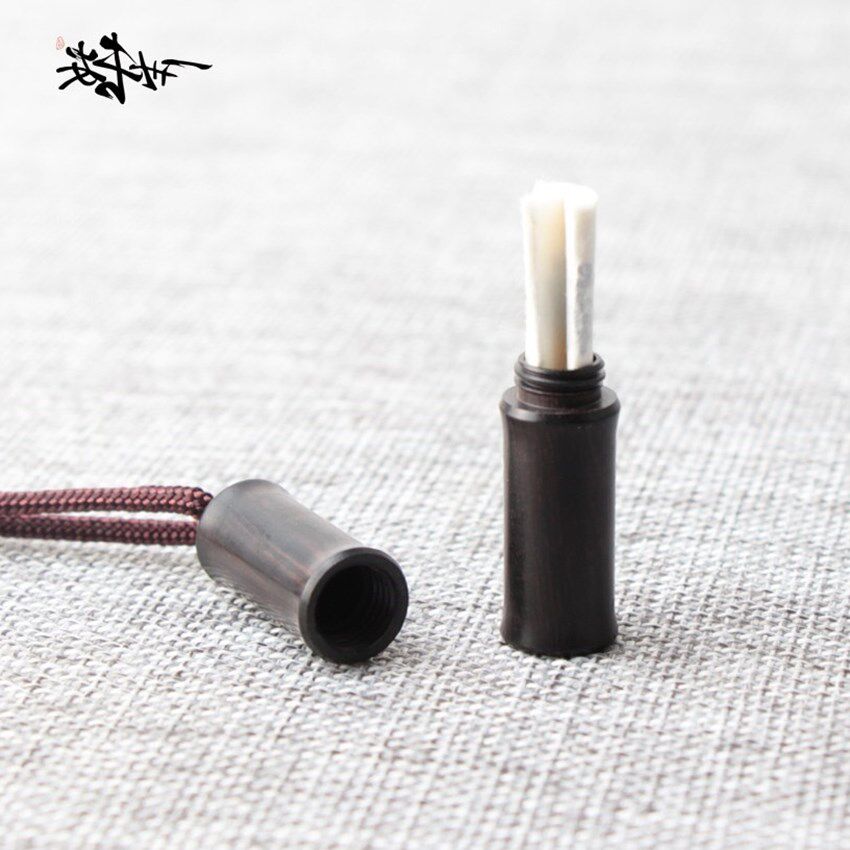 来书檀木鸽子传信竹筒信筒吊坠项链中国国风项坠