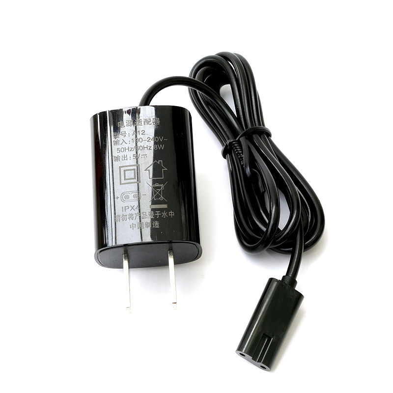 适用飞科剃须刀充电器fs373fs872339车载usb剃须刀