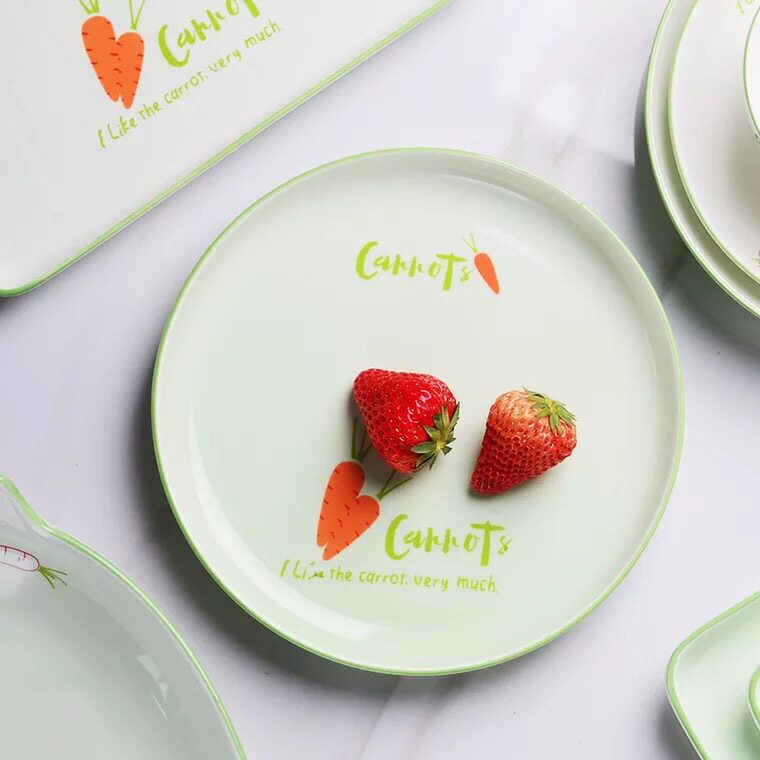 瓷纳雅好彩头陶瓷家用餐具饭碗碗碟西餐牛排碗