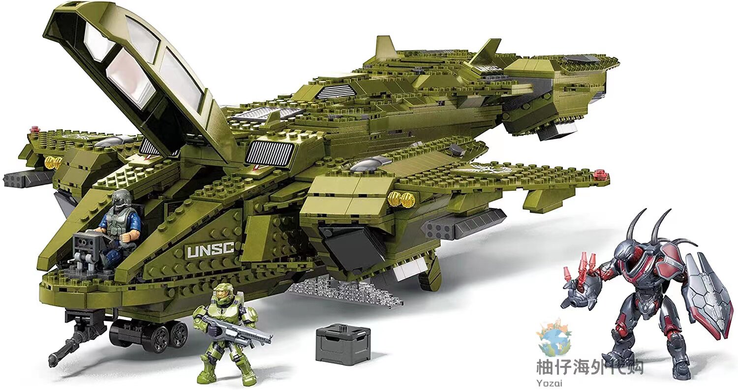 megablokshalo美家宝美高无尽儿童玩具积木gnb28鹈鹕号塑料积木