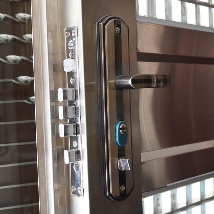 门锁老式大门拉手防盗防盗门把手室内房门装甲机械门锁