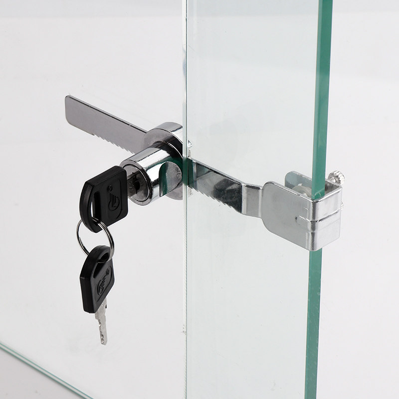 玻璃锁门锁展示柜锁推拉门锁玻璃移门锁柜台锁锯齿锁免开孔