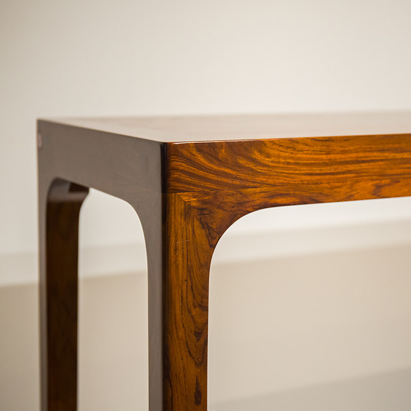 售出海南黄花梨马蹄四面平条桌中式明清古典家具玄关摆件