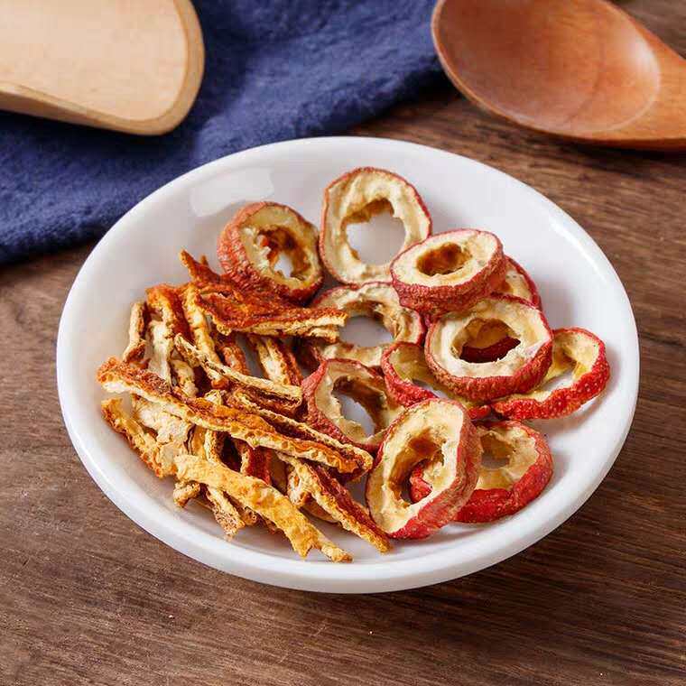 陈皮山楂组合罐装新会无核山楂片泡茶泡水花茶代用