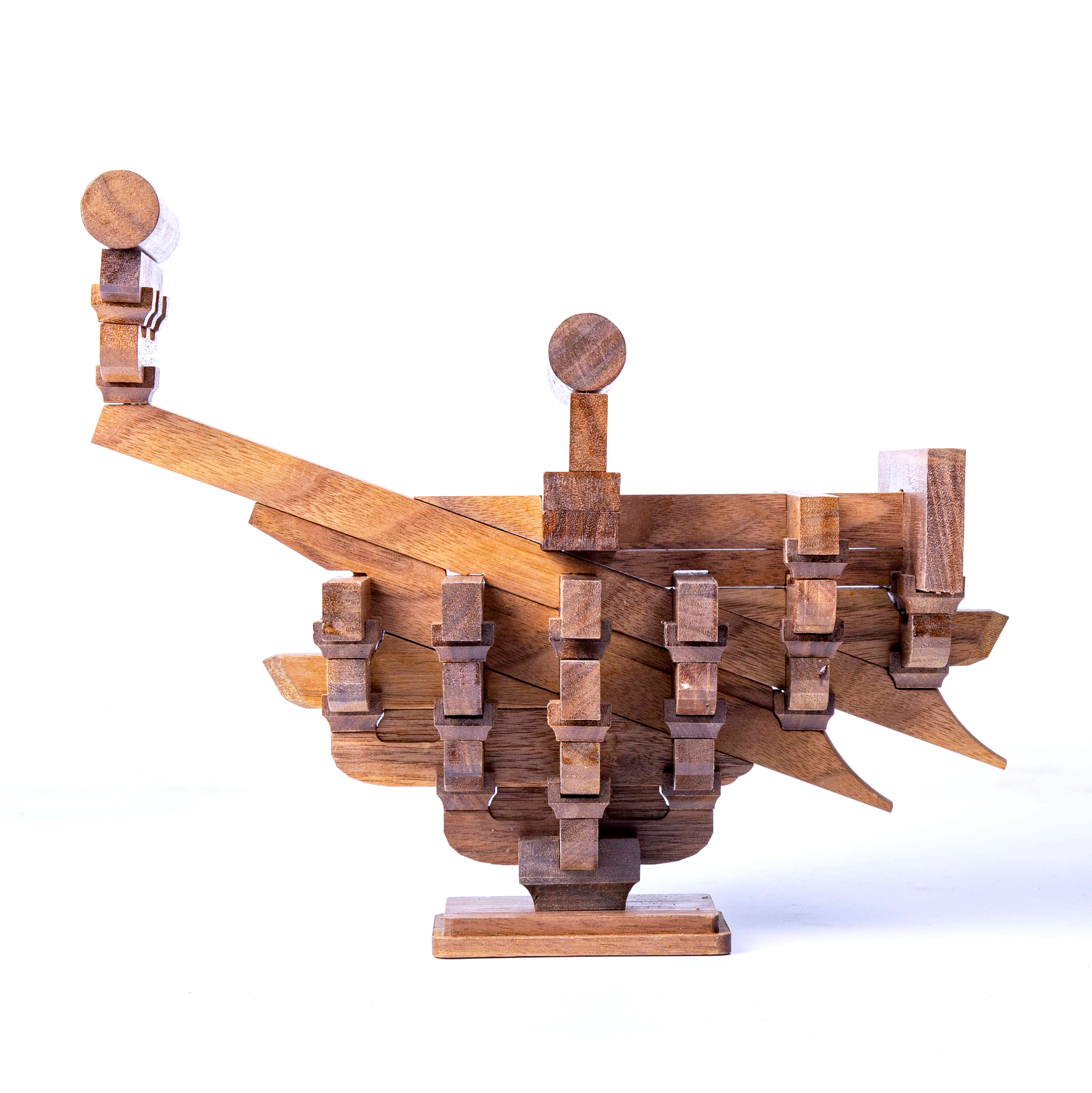 新款宋式六铺作补间斗拱10斗教具实木古建筑榫卯场景