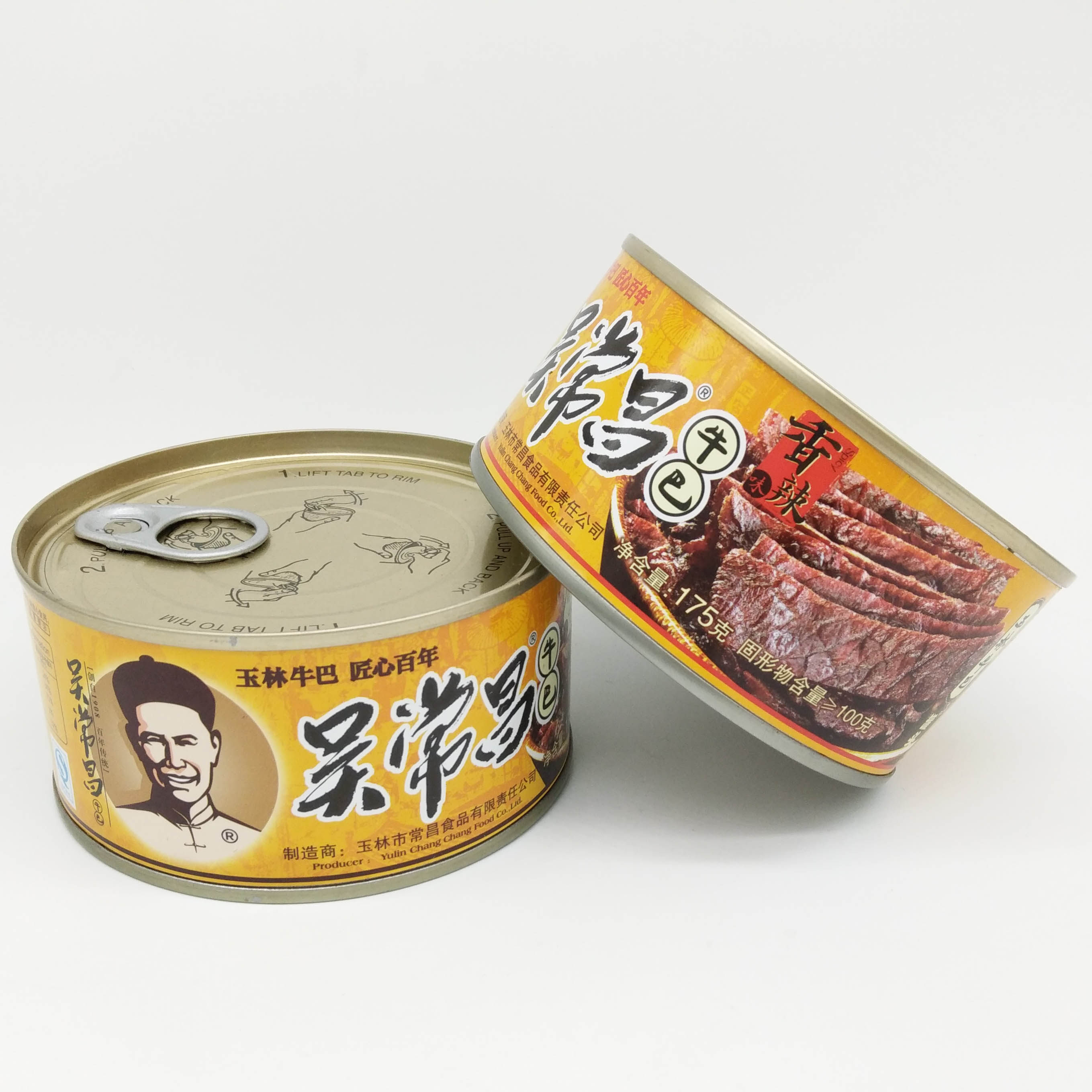 包邮吴常昌牛巴广西特产玉林牛巴罐头180g