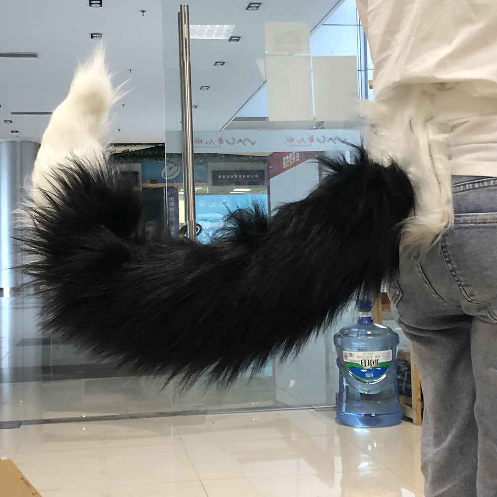 明日方舟德克萨斯拉普普兰德大灰狼尾巴cos狼尾兽尾cosplay配件