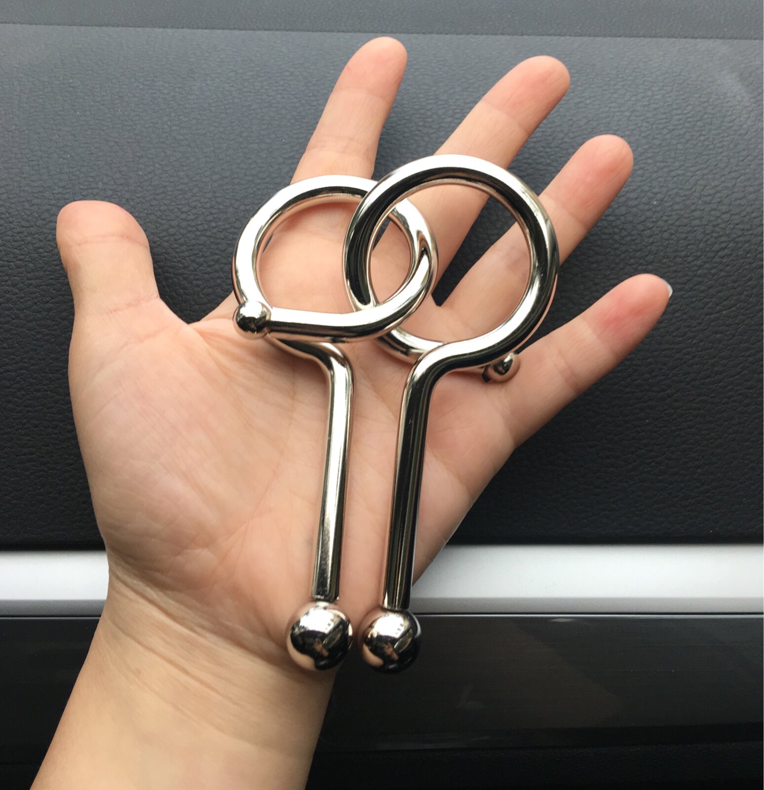 精品问号智力钢珠金属成人益智6mm直径解扣解锁