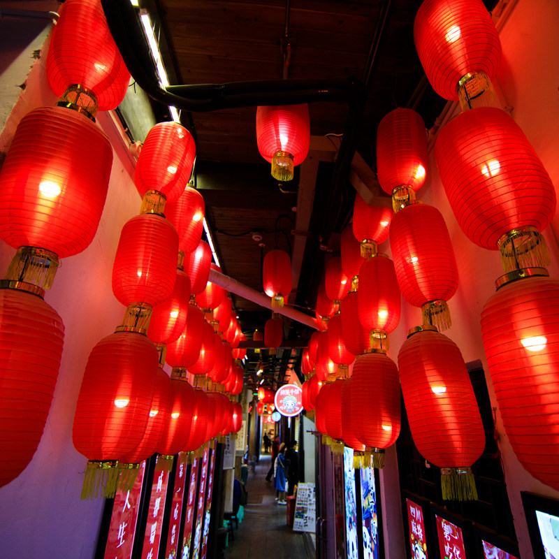 韩式折叠大红红灯笼户外防水拉丝广告灯笼舞蹈灯笼