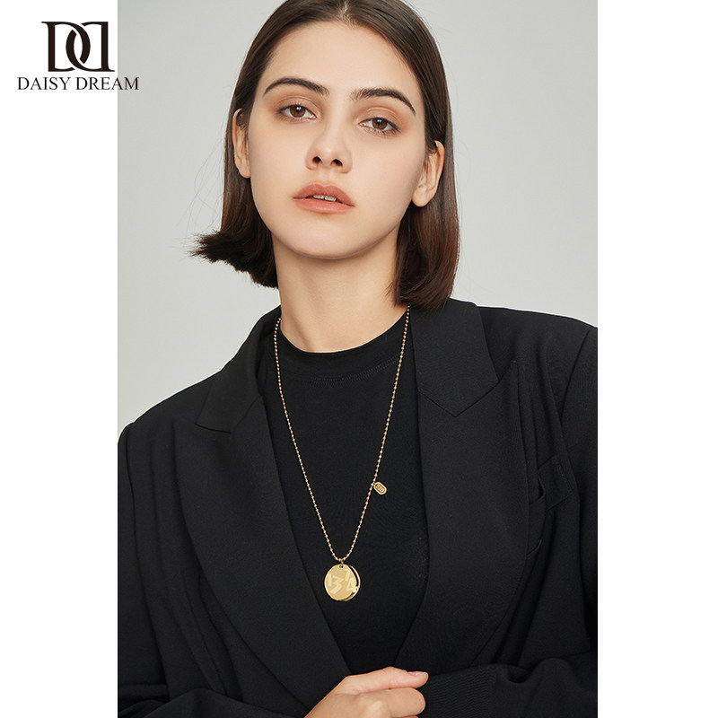 男潮女朋友送给链颈锁骨情侣装饰风情冷淡嘻哈项链