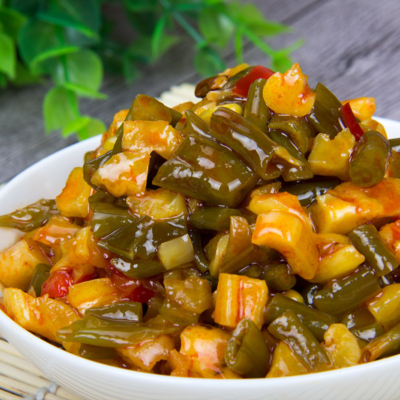 荆香一品香酱菜香辣萝卜酸豆角咸菜下饭菜开胃菜整箱9斤包邮