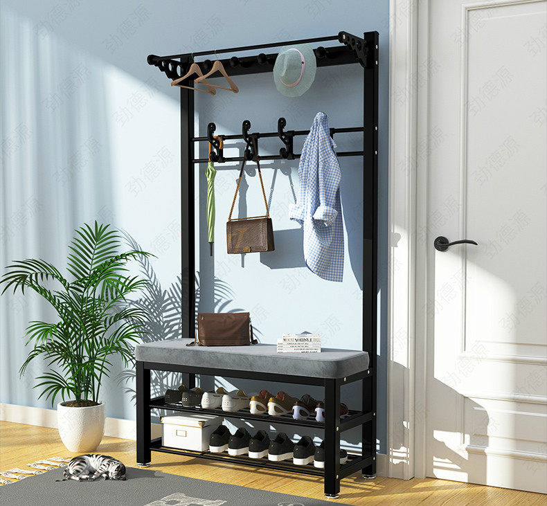 衣架落地室内室内门门口多功能铁艺衣帽架家用挂衣衣帽架