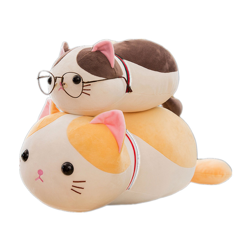 可爱趴趴猫毛绒玩具大号玩偶抱枕公仔小猫咪布娃娃女孩生日礼物萌