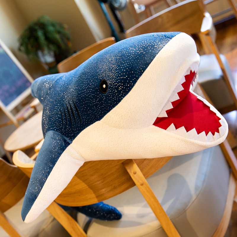 鲨鱼抱枕公仔毛绒玩具可爱超萌布娃娃床上睡觉玩偶毛绒布艺类玩具