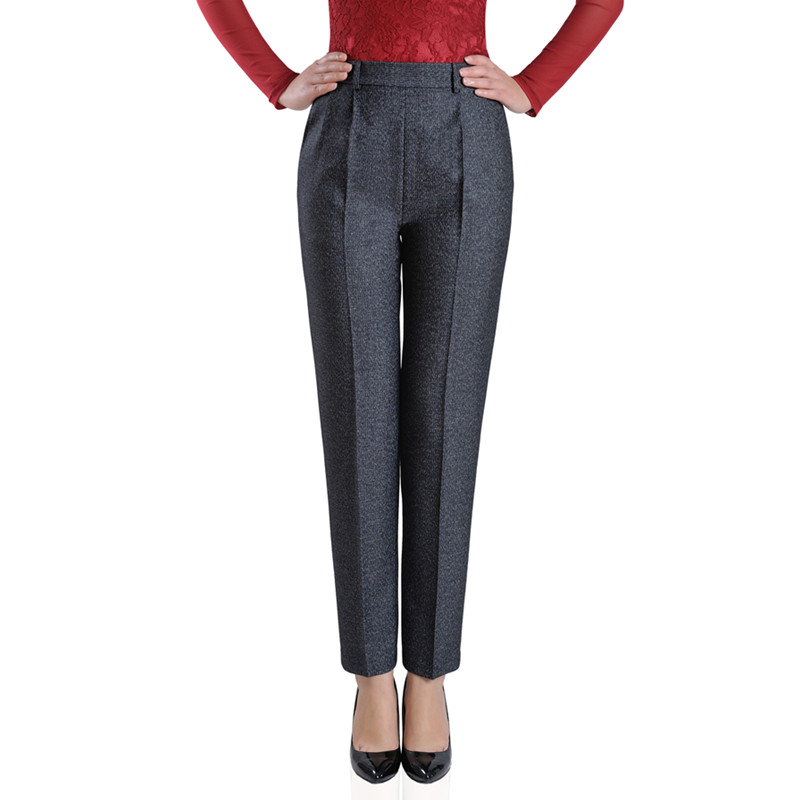 老年秋冬侧边开扣妈妈夏季中老年人女裤裤子老式中老年女装