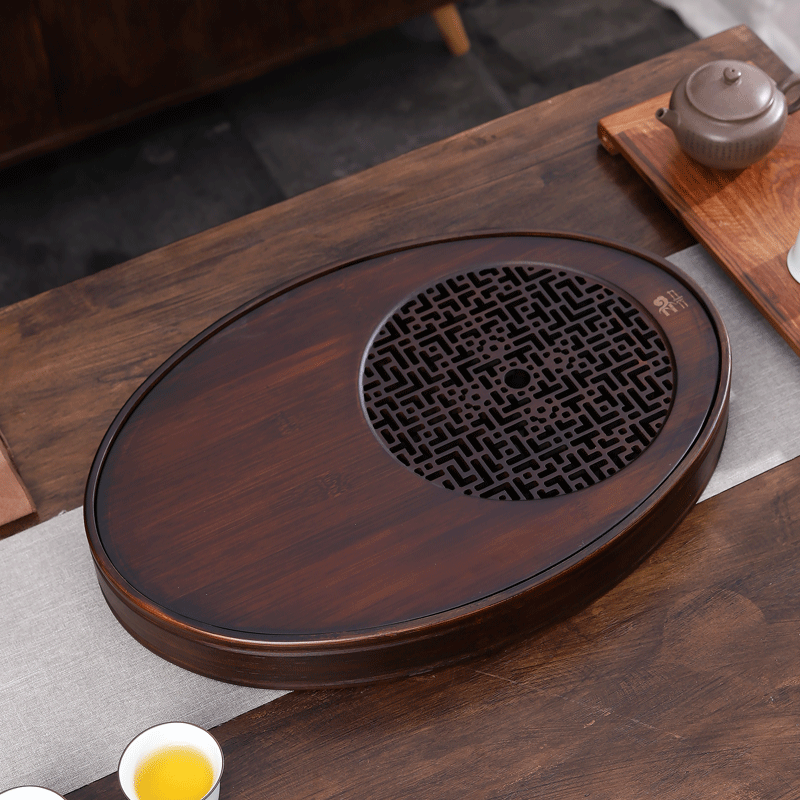 茶盘简约功夫功夫茶茶具托盘干泡迷你家用竹制茶盘