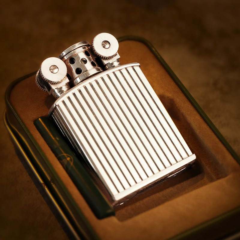 日本正版道格拉斯douglass煤油打火机半自动齿轮点火男士煤油打火机