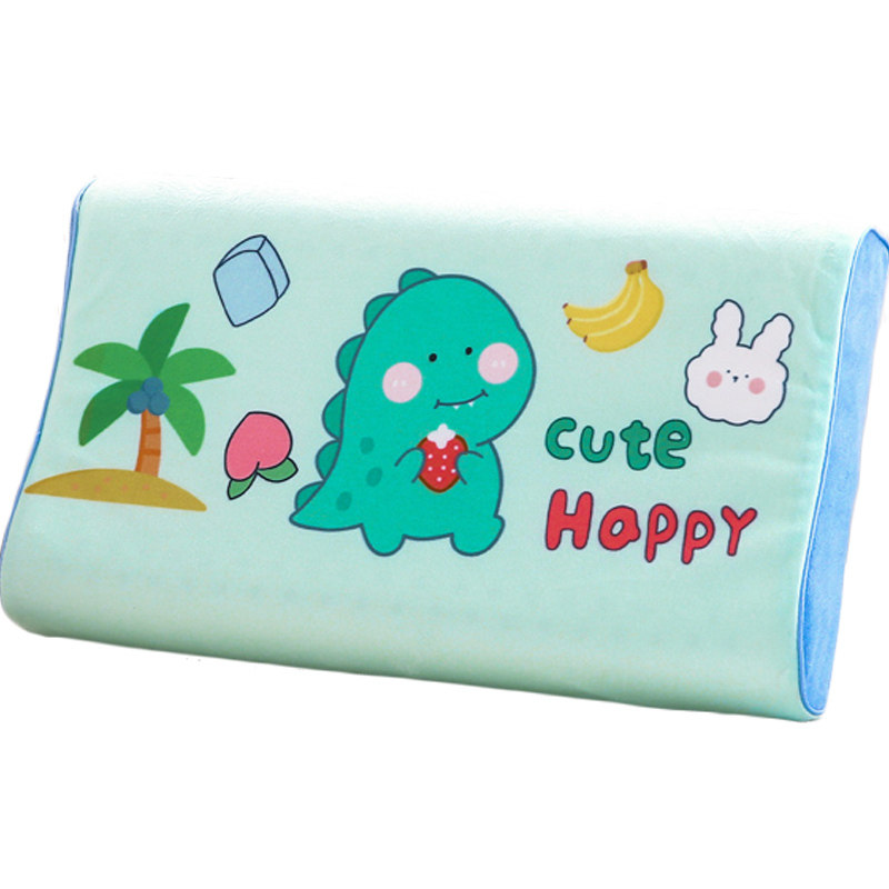 秋冬恐龙乳胶枕头儿童正品水晶保暖幼儿园宝宝乳胶枕