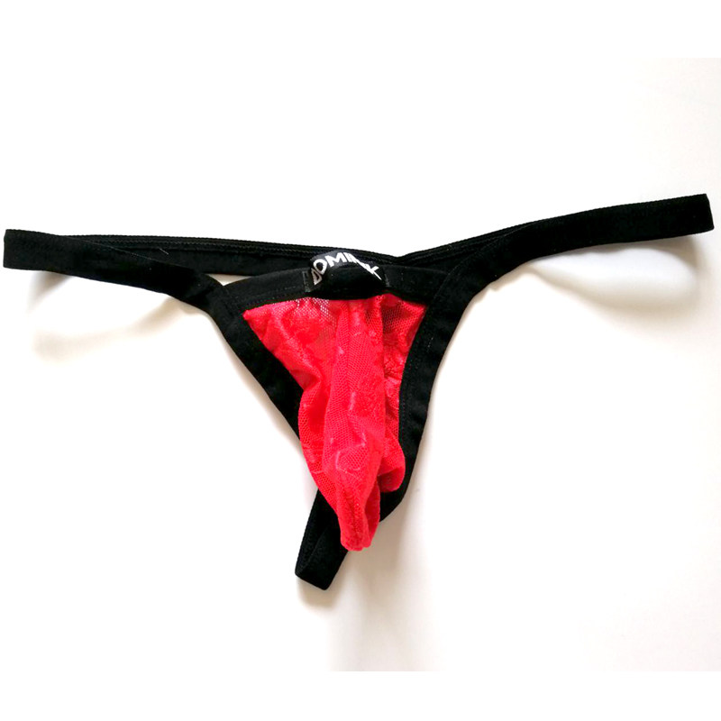 丁字裤杜米尼克男士网纱性感冰丝网眼男士内裤裤衩男丁字裤