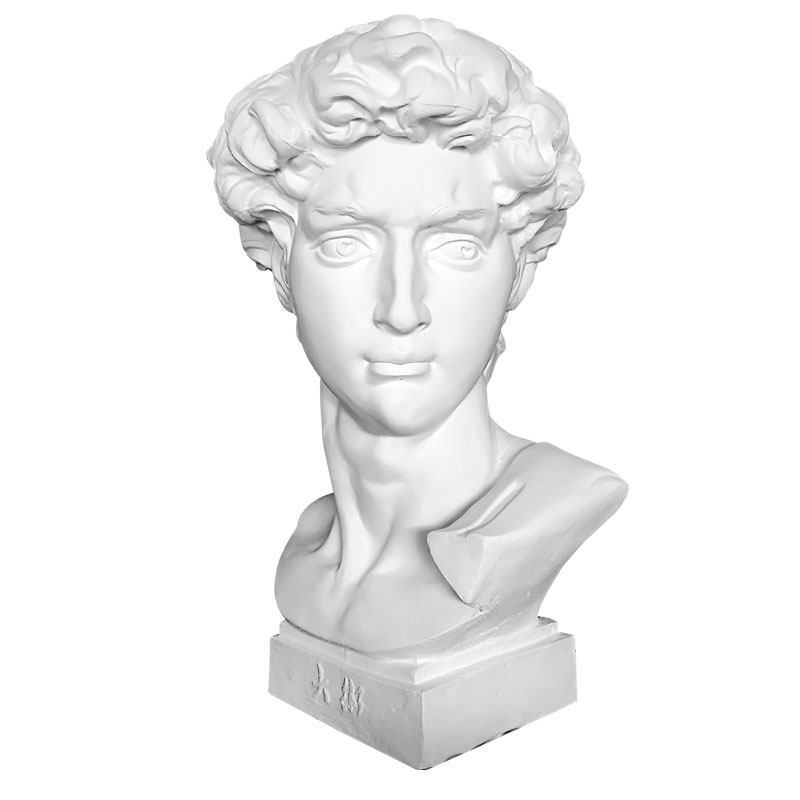 美术大卫石膏头像人物头像素描教写生具雕塑摆件模型大号雕像摆件