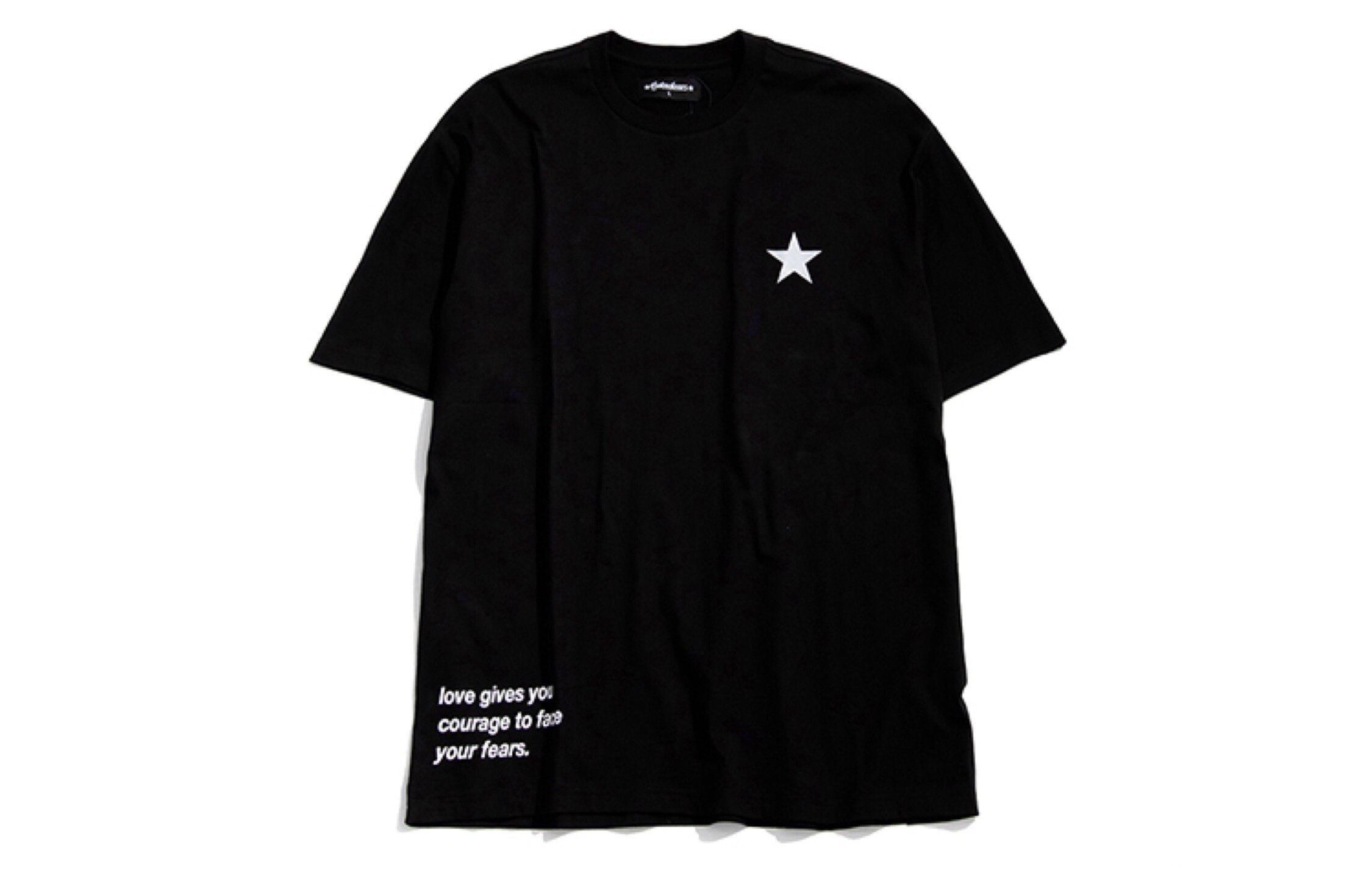 罗志祥gotnofears正品宽版短袖黑色t恤