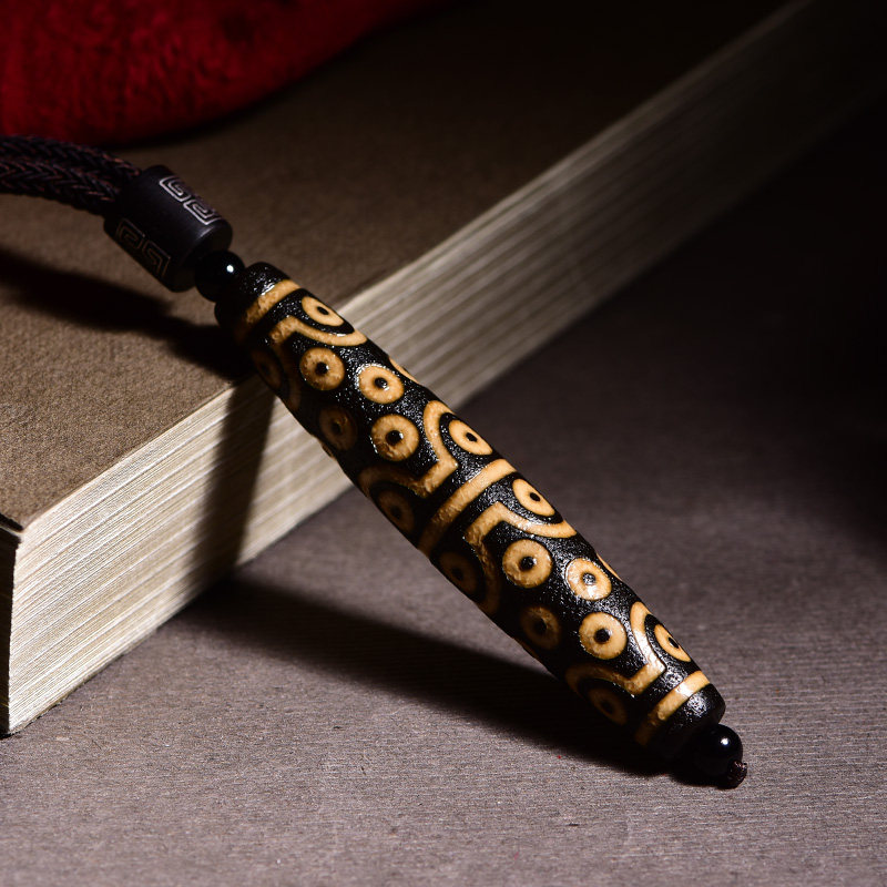 宫妃西藏天珠真品三十六眼天吊坠老天天然原石项坠