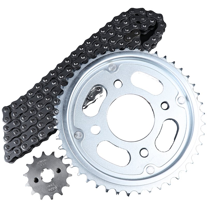 适用于五羊本田摩托车链条链盘wh1251112锋朗幻影牙盘套链条