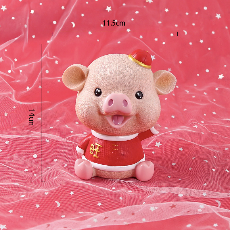 招财喜庆猪年摆件可爱爱萌小猪仔卡通存钱创意节日装扮用品