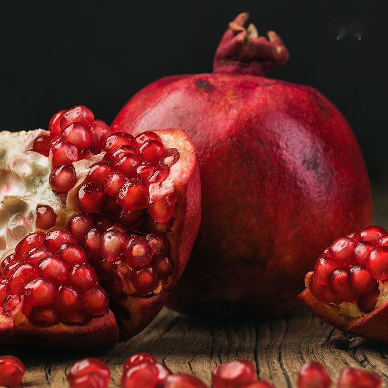 新疆特产和田皮亚曼甜石榴皮薄多汁红籽超甜石榴