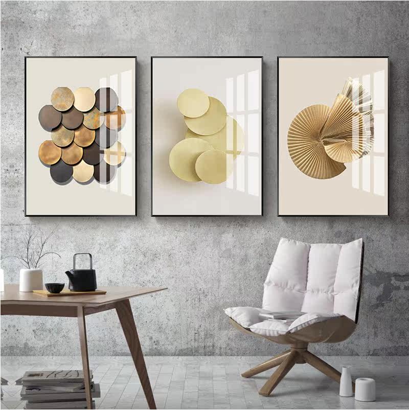 现代简约轻奢装饰画走廊玄关挂画抽象壁画客厅沙发现代装饰画