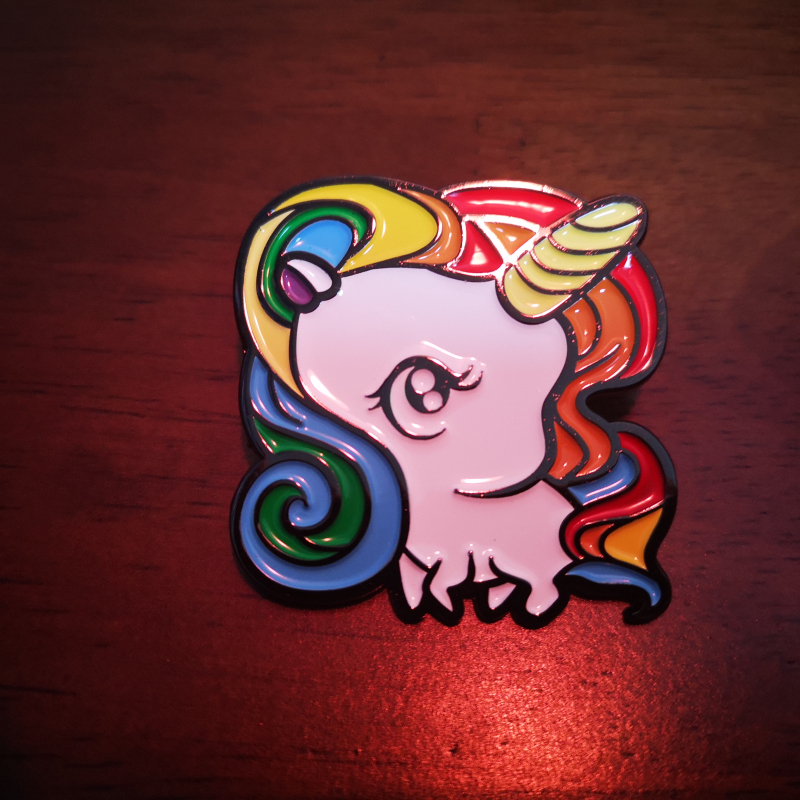 徽章csgo周边实体纯正全息小马贴纸独角兽金属游戏