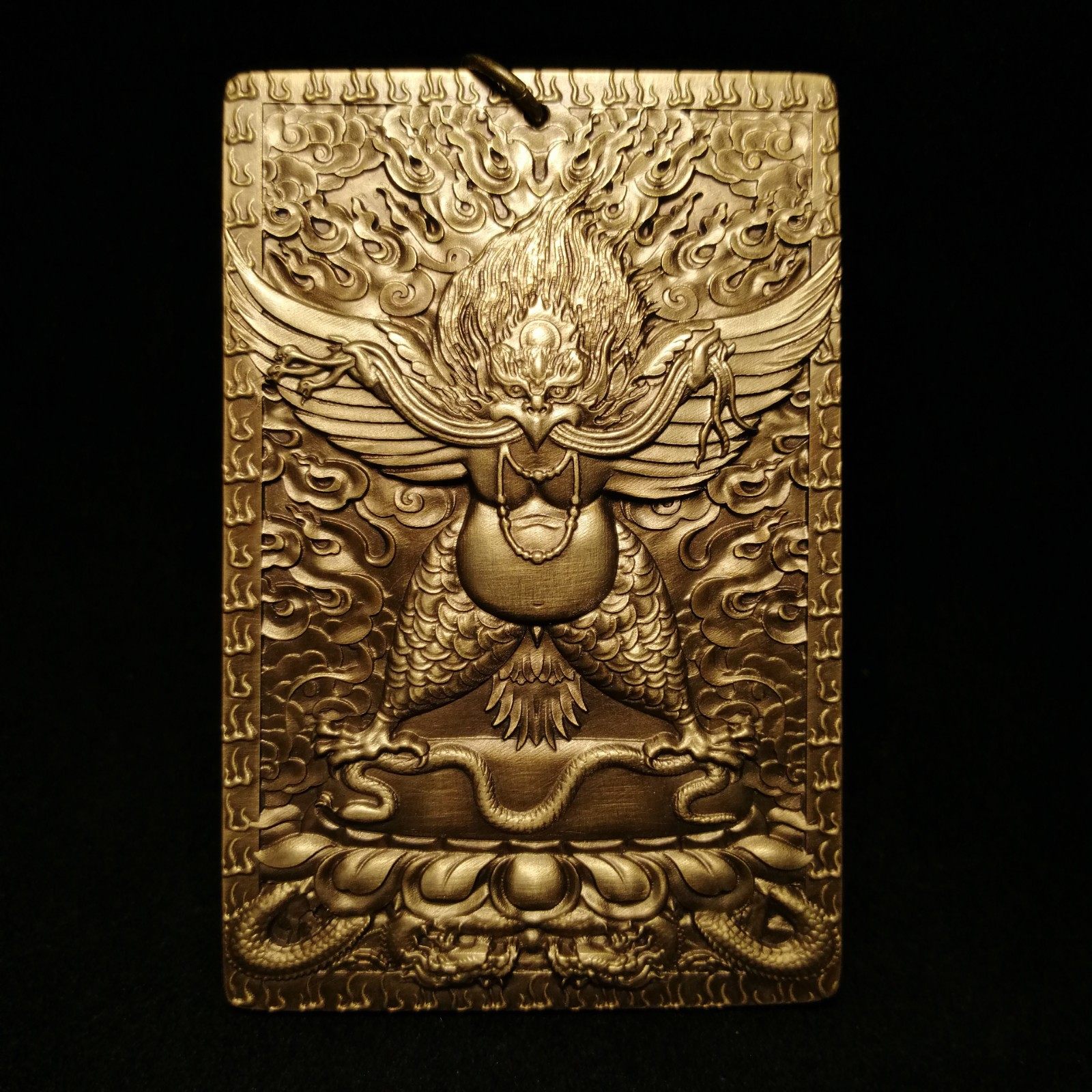 般若供养佛教真言六字坛城自在唐卡雕刻铜雕创意