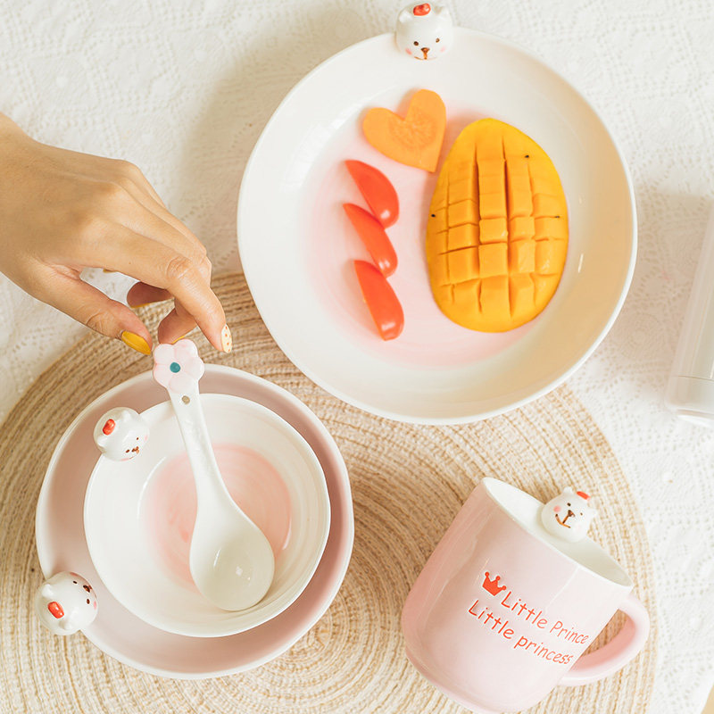可爱卡通儿童饭碗宝宝吃饭餐盘汤碗家用厨房碗