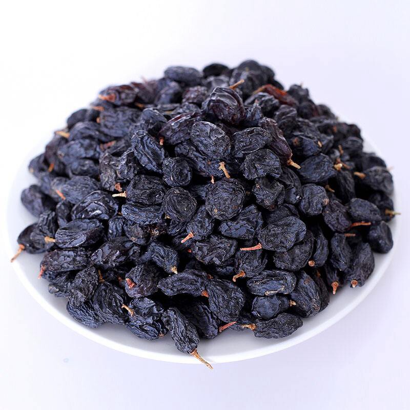 零食新疆特级黑加仑吐鲁番带柄葡萄干馋嘴500g小提葡萄干