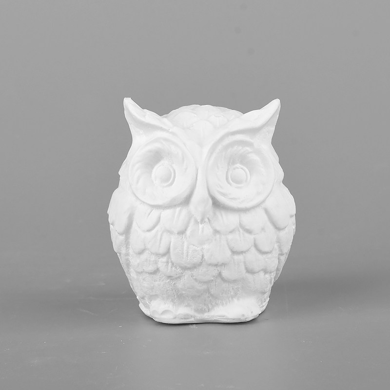 diy香薰石膏粉动物模具3d立体猫头鹰硅胶模具手工制作汽车摆挂件