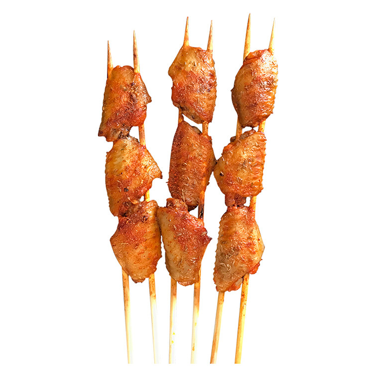 网红地摊小吃商用烤翅中串大串冷冻油炸半成品生鸡翅