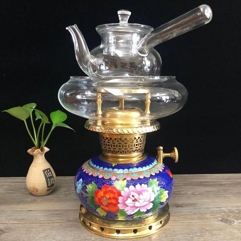 空气气灯茶炉茶灯潮阳棉城工夫工夫茶景泰蓝煮茶功夫茶具