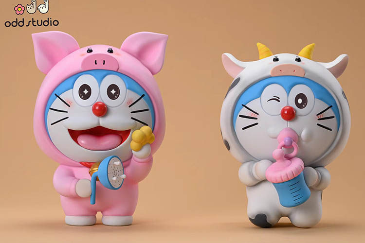 哆啦odd十二生肖掌中宝第六七弹奶牛手办gk雕像手办