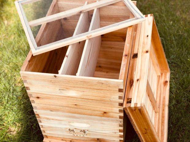 蜜蜂蜂箱全套养蜂工具专用蜂具养蜂箱煮蜡杉木中蜂标准十框蜂巢箱