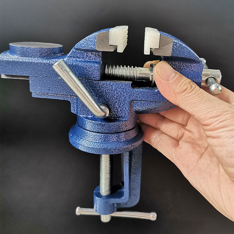 虎钳多功能diy手工工具微型铸铁小台家用木工台虎钳
