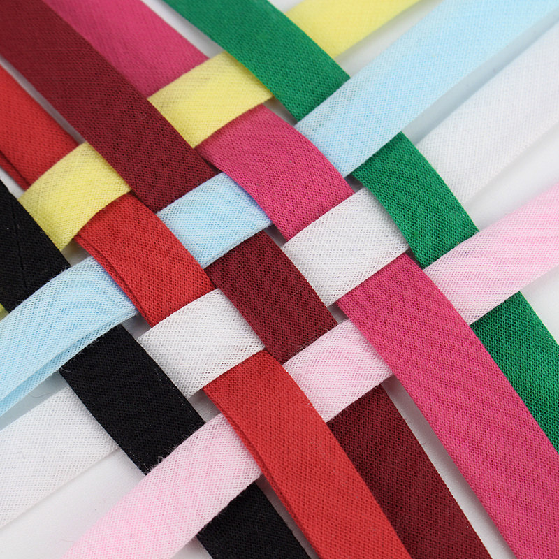 衣服包边条滚边棉9mm对折免烫儿童服饰领口单色布料针织镶边辅料