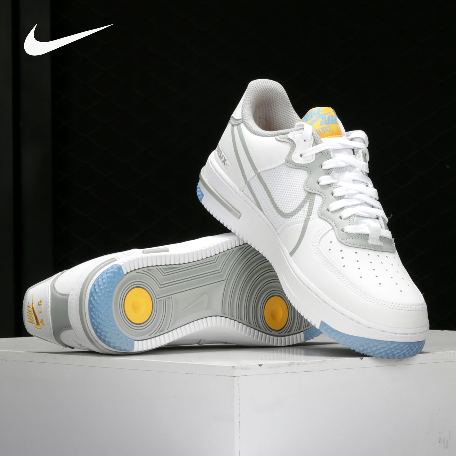 nike耐克正品airforcereact空军一号男子休闲休闲运动运动休闲鞋
