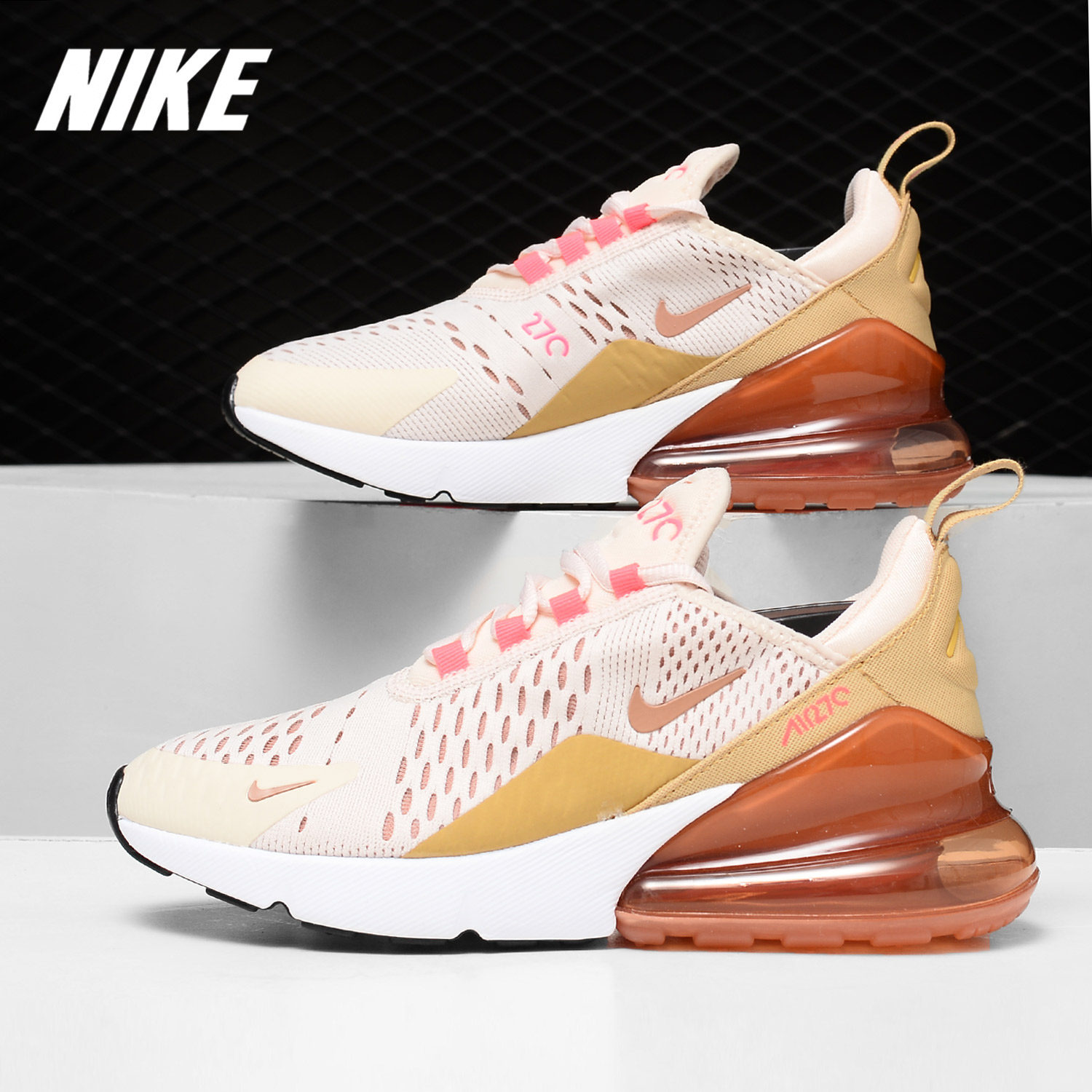 nike耐克正品airmax270女子可视气垫透气缓震运动休闲鞋