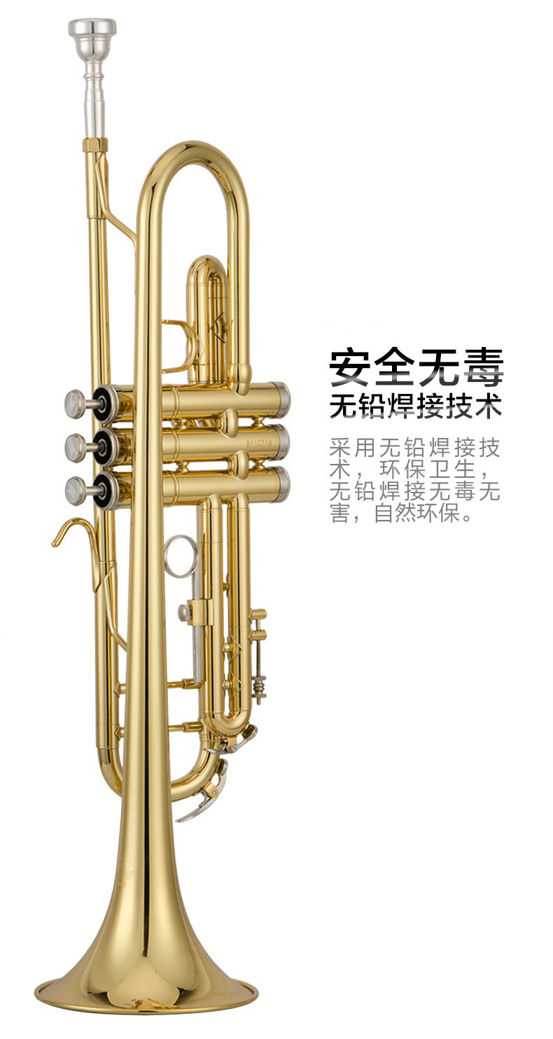 小号新品津宝专业乐器初学演奏儿童成人调漆小号