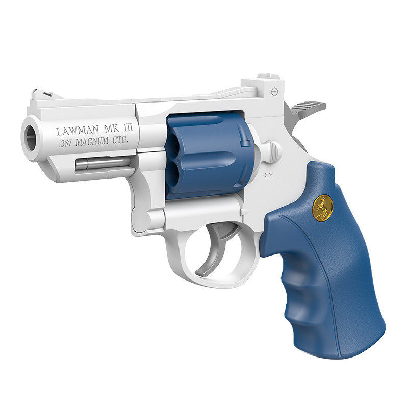 左轮玩具手小枪儿童软弹仿真格洛克砸响炮抛壳枪男孩电动玩具枪